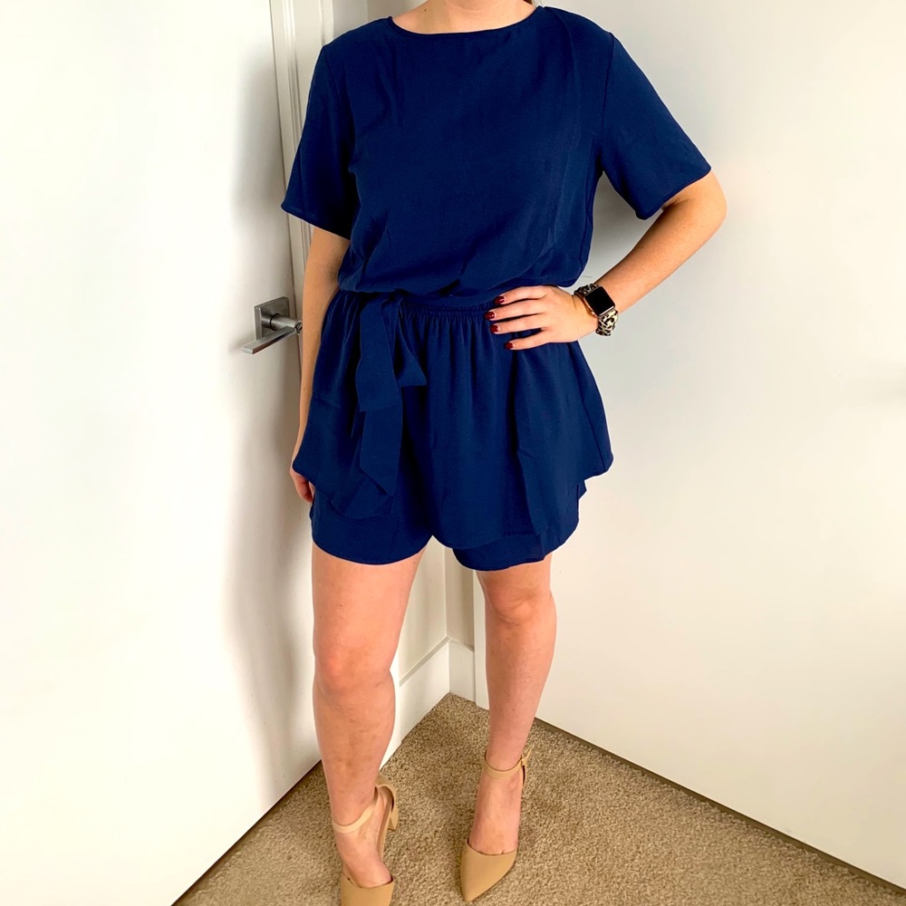 Women’s Navy Romper (Medium)